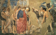 The Death of Adam (detail of Adam's Burial) c. 1452 - Piero della Francesca