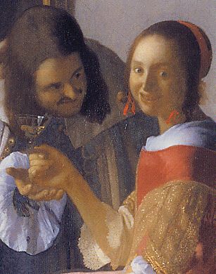 detail of couple