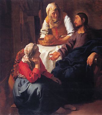 Christ in the House of Mary and Martha 1655