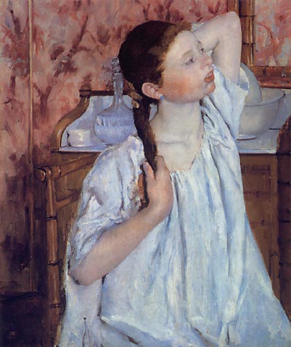 Cassatt, Girl Arranging Hair