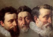 Head Studies of Three French Magistrates 1610 - Frans, the Younger Pourbus