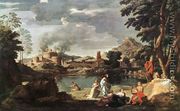 Landscape with Orpheus and Euridice 1648 - Nicolas Poussin