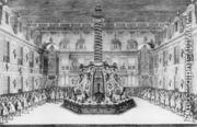 Cour de Marbre in Versailles 1676 - Israël Silvestre the Younger