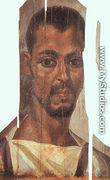 Fayoum Funerary Portrait  (2nd century B.C.) - Egyptian Unknown Masters