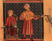 Minstrels with a Rebec and a Lute, from the 