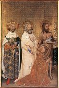 Wilton Diptych- Richard II of England with his patron saints, 1395 - French Unknown Masters