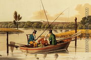 Fishing in a Punt, aquatinted by I. Clark, pub. by Thomas McLean, 1820 - Henry Thomas Alken