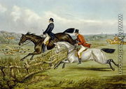Jumping, plate from 'The Right and The Wrong Sort', in Fores Hunting 1859 - Henry Thomas Alken