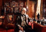 'L'Amateur chez lui' - Portrait of Mr. Charles Drury Edward Fortnum - Charles Alexander