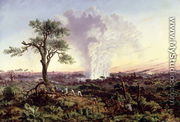 Victoria Falls at Sunrise, with 'The Smoke', or 'Spraycloud'  1863 - Thomas Baines