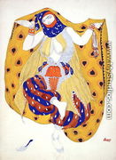 Costume design for a dancer in 'Scheherazade', a ballet first produced by Diaghilev - Leon (Samoilovitch) Bakst