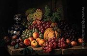 Still Life with Fruit and a Blue Vase - Charles Thomas Bale