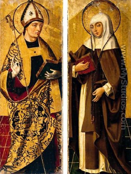 Saint Augustine and Saint Monica - Pedro Berruguette
