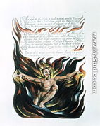 America a Prophecy, 'Thus wept the Angel voice', the emergence of Orc - William Blake