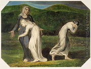 Naomi entreating Ruth and Orpah to return to the land of Moab, from a series of 12 known as 'The Large Colour Prints', 1795 - William Blake