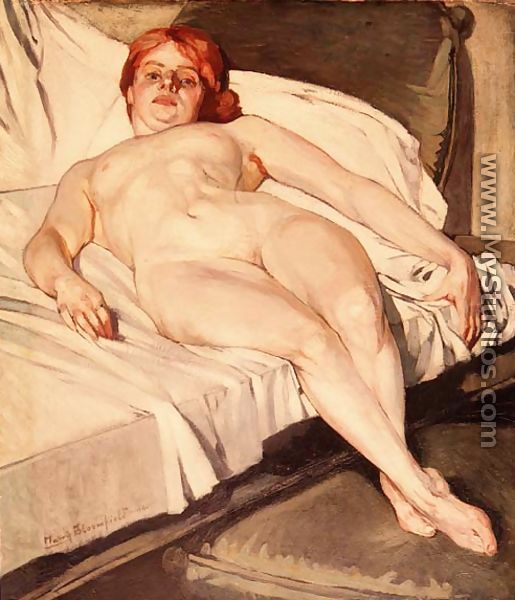 Reclining nude 1906 - Harry Bloomfield