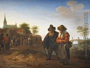 Bauernpaar in Landschaft - Pieter de Bloot