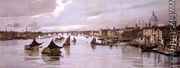 Blackfriars, from Southwark Bridge, from 'London As It Is', 1842 - Thomas Shotter Boys