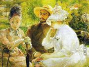 On the terrace at Sevres, 1880 - Marie Bracquemond