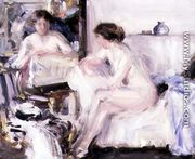 Nude Seated on a Sofa - Francis Campbell Boileau Cadell