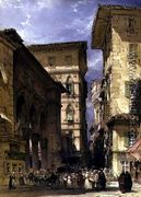 Mercatonuove, Florence 1877 - William Callow