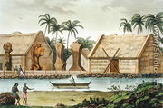 Tomb of Tamahamah at Kaiakakooa, Sandwich Islands, plate 33 from 'Le Costume Ancien et Moderne' - Felice Campi