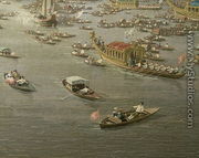 The River Thames with St. Paul's Cathedral on Lord Mayor's Day, detail of rowing boats, c.1747-48 - (Giovanni Antonio Canal) Canaletto
