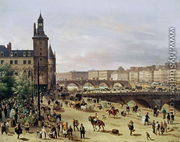 The Flower Market, 1832 - Guiseppe Canella
