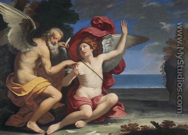 Daedelus and Icarus - Simone Cantarini (Pesarese)