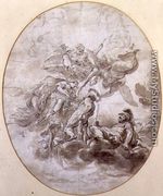 The Apotheosis of Hercules, design for a ceilng fresco for the Palazzo Pepoli in Bologna - Domenico Maria Canuti