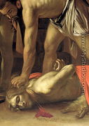 The Decapitation of St. John the Baptist, 1608 (detail-3) - (Michelangelo) Caravaggio
