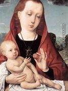 Virgin and Child before a Landscape - Juan De Flandes