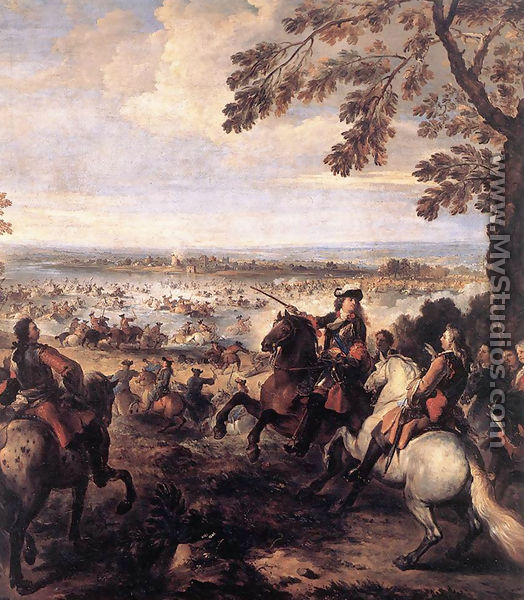 The Crossing of the Rhine by the Army of Louis XIV, 1672 - Joseph Parrocel