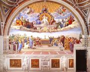 Disputation of the Holy Sacrament (La Disputa) [detail: 1a] - Raphael