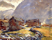 Simplon Pass: Chalets - John Singer Sargent