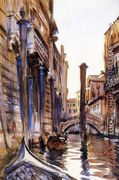 Side Canal in Venice - John Singer Sargent