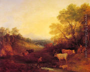 Landscape with Cattle - Thomas Gainsborough