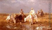 Arabs Watering Their Horses - Adolf Schreyer
