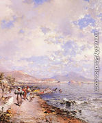 The Bay of Naples - Franz Richard Unterberger