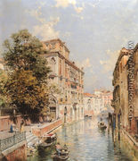 A View in Venice, Rio S. Marina - Franz Richard Unterberger
