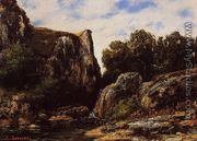 A Waterfall in the Jura - Gustave Courbet