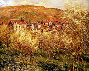 Apple Trees In Blossom - Claude Oscar Monet