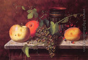 Still Life with Fruit and Vase - William Michael Harnett