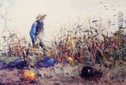 Among the Vegetables (or Boy in a Cornfield) - Winslow Homer