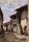 A Village Steeet, Dardagny - Jean-Baptiste-Camille Corot
