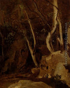 A Civita Castellana, Rochers Boises - Jean-Baptiste-Camille Corot