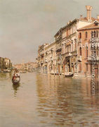 On The Grand Canal - Raffaele Tafuri
