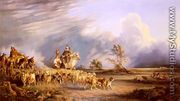 Goat Herders In A Neapolitan Landscape - Consalvo Carelli