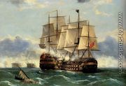 The Battleship Trafalgar - Frederick Tudgay