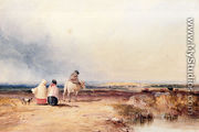 Travellers On A Country Track - David Cox